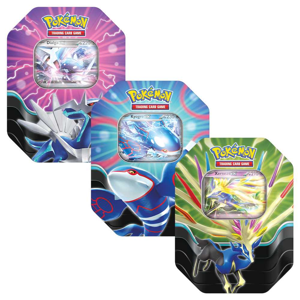 AZURE LEGENDS TINS - 4 BOOSTER PACKS. ASSORTED