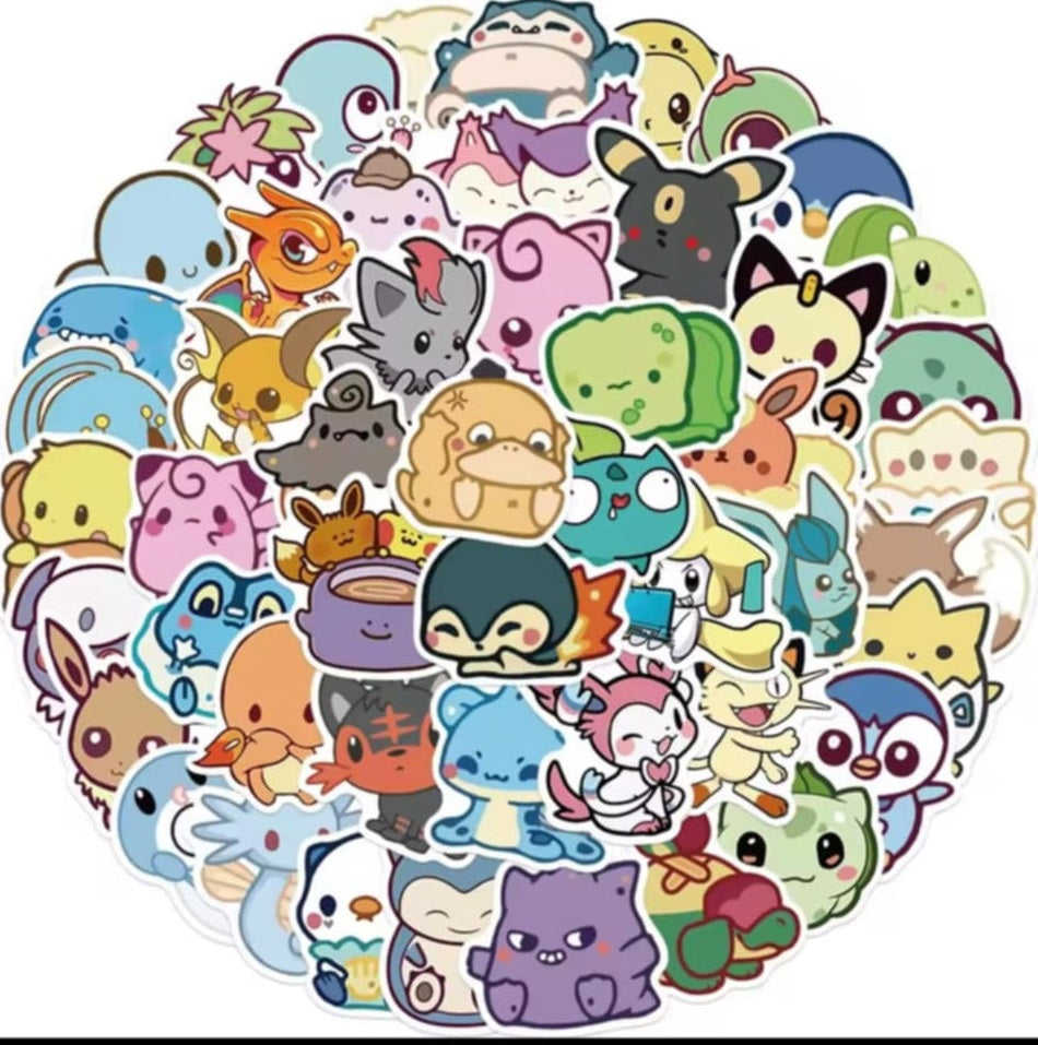 POKEMON STICKER PACKS ASSORTED 50 PER PACK