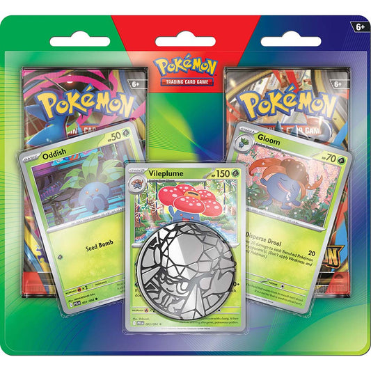 ENHANCED 2-PACK BLISTER (ODDISH, GLOOM, VILEPLUME) POKEMON TCG