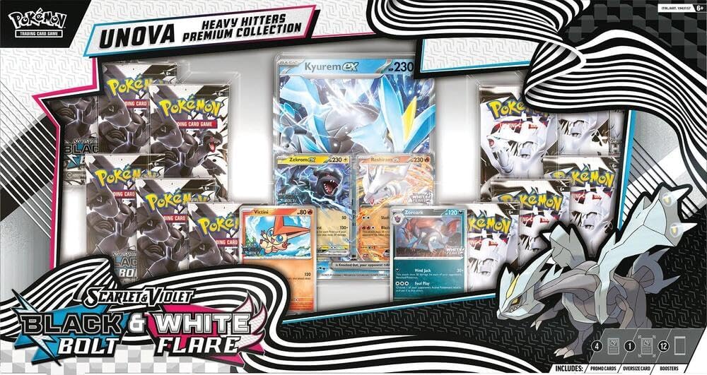 Pokémon Scarlet & Violet: Black Bolt & White Flare Unova Heavy Hitters Premium Collection