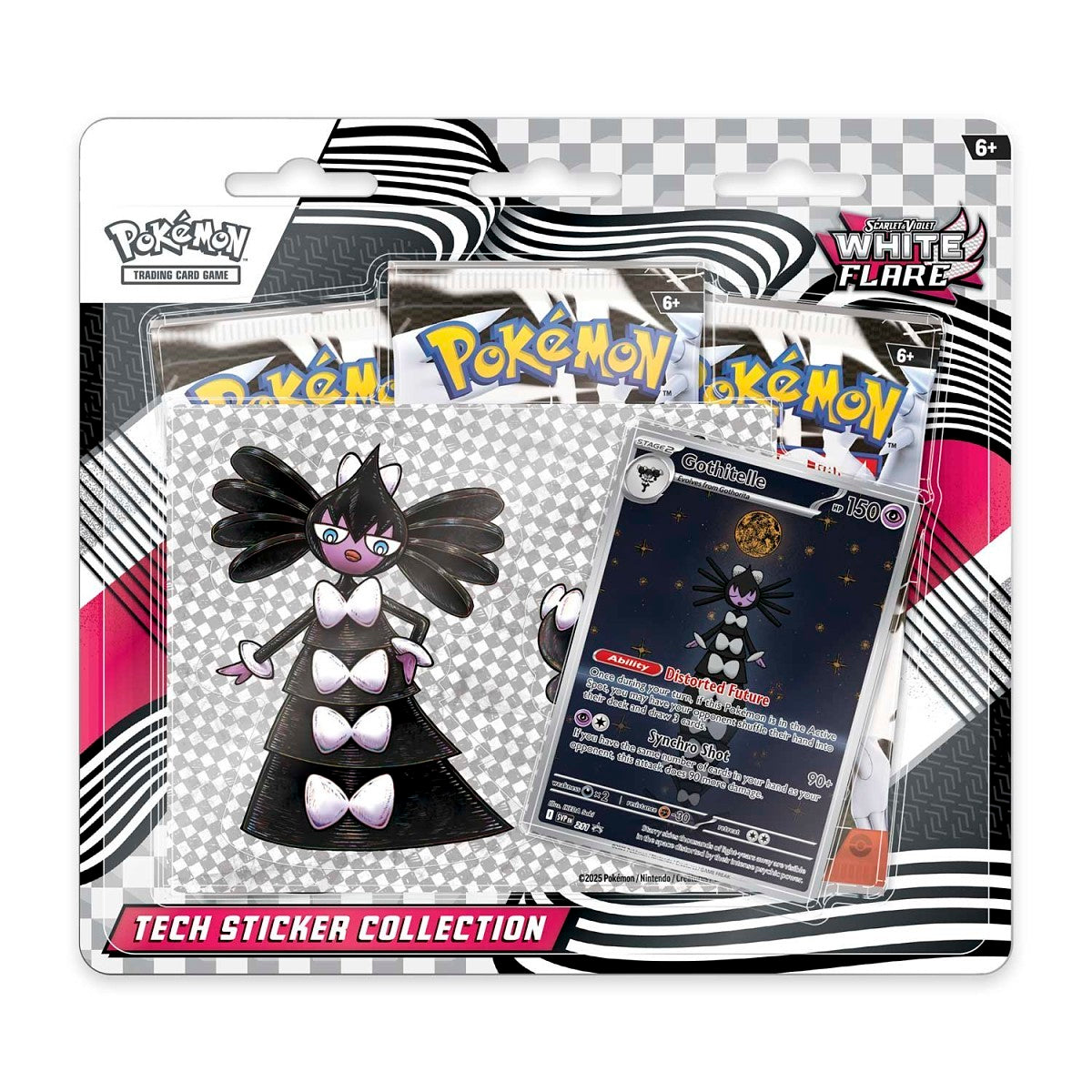 WHITE FLARE TECH STICKER COLLECTION (GOTHITELLE) - SCARLET & VIOLET POKEMON TCG