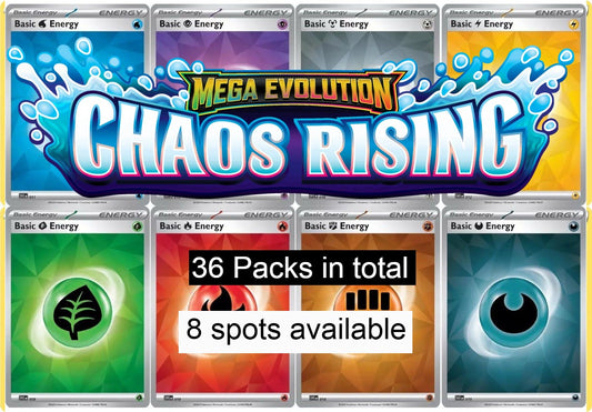 Chaos Rising Booster Boxes – Energy Break (108 Packs)