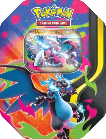 MEGA CHARIZARD EX TIN
